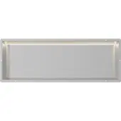 Guido Gusto RVS Inbouwnis 30x90x10cm met tegelflens en RGB verlichting