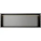 Guido Gusto Gun Metal RVS Inbouwnis 30x90x10cm met tegelflens LED verlichting