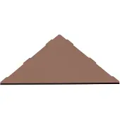 Guido Gusto Flat Corner hoekplanchet inbouw 30x25 cm copper
