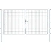 Alberts Deur met dubbel hek Flexo 300 cm breedte (150 cm + 150 cm), in verschillende hoogten