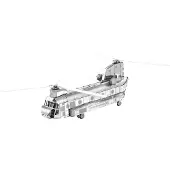 Professor puzzle Metal Earth CH-47 Chinook Zilver Editie
