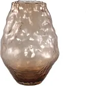 Ptmd Narin Cream Irregular Shaped Glass Vase L (Bruin, 24x31.5x24cm)