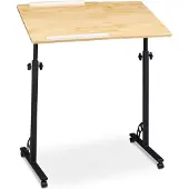 Relaxdays Laptop tafel, Notebookstandaard, Bruin