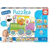Educa Trein met dieren puzzel van 19 stukjes