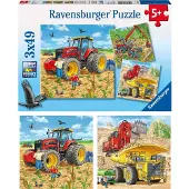 Ravensburger Puzzle - Mécanique, 3x49 pièces