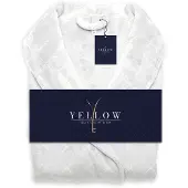 Yellow Suites Luxe Rilievo Badjas - Wit L