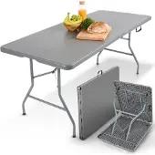 Arebos Inklapbare tafel Tuintafel Eettafel Inklapbare campingtafel 182 cm