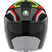 AGV Irides Zurigo Zwart Rood Geel Jethelm Maat M