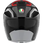 AGV Irides Zurigo Mat Zwart Grijs Jethelm Maat S