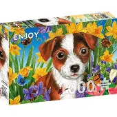 Enjoy Puppy Garden Puzzel (1000 stukjes)