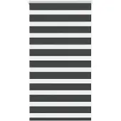 vidaXL Zebra rolgordijn 75x100 cm stofbreedte 70,9 cm zwart