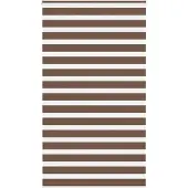 vidaXL Zebra rolgordijn 130x200 cm stofbreedte 125,9cm polyester bruin