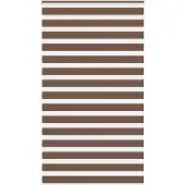 vidaXL Dubbele rolgordijn, bruin, 135x200 cm, stofbreedte 130,9 cm, polyester