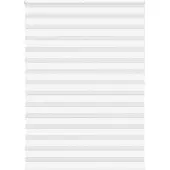 vidaXL Zebra rolgordijn 160x200 cm stofbreedte 155,9cm polyester wit