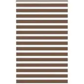 vidaXL Dubbele rolgordijn, bruin, 140x200 cm, stofbreedte 135,9 cm, polyester