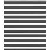 vidaXL Zebra rolgordijn 135x150 cm stofbreedte 130,9 cm zwart