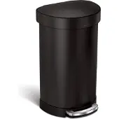 Simplehuman Prullenbak Liner Pocket Half Rond 45 liter Zwart