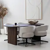 Giga Meubel Eettafel Juro Walnoot Deens Ovaal 200cm
