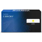 PrintAbout Huismerk Canon C-EXV 34 Y Toner Geel