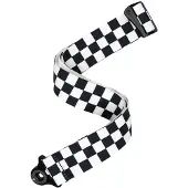 D'Addario 50BAL13 Auto Lock Gitaarband Skater Checkerboard