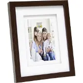 Deknudt fotolijst S65KQ1 - bruin met passe-partout - foto 15x20