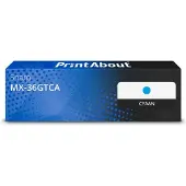PrintAbout Huismerk Sharp MX-36GTCA Toner Cyaan Extra hoge capaciteit