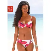 LASCANA Bikini lichtrood / wit