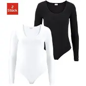 Vivance Body met lange mouwen elastische katoenkwaliteit (Set van 2) | Maat 40/42