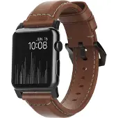 Nomad Traditional Band van leder voor de Apple Watch | 44/45/46/49 mm - Brown / Black