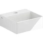 Clou New Flush 1 fontein incl. plug met kraangat wit keramiek