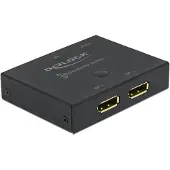 DeLOCK DisplayPort 2 - 1 Switch bidirectional 8K 30 Hz
