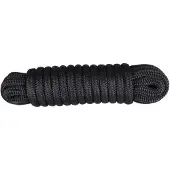 Hollex Landvast met polyester mantel en PP kern - zwart