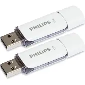 Philips USB stick | Snow | 32 GB | 2 stuks (USB A, USB 2.0)