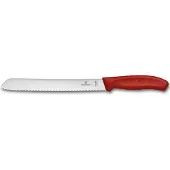 Victorinox Swiss Classic Broodmes - 21cm - RVS/PP Kunststof - Rood