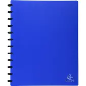 Exacompta showalbum met ringen, voor ft A4, 30 uitneembare tassen, blauw