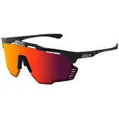 Scicon Aeroshade Kunken Zonnebril Zwart Glans / Multimirror Rood