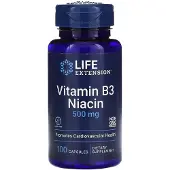 Life Extension - Vitamine B3 Niacine, 500 mg - 100 capsules
