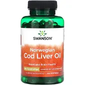 Swanson Health - Levertraan van Kabeljauw, 350mg - 250 Softgels