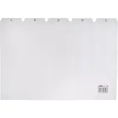 HAN tabkaart grijs 297 x 210/220 mm A4 (1 set)
