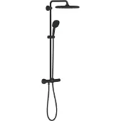 GROHE Vitalio Comfort 250 regendoucheset in hoogte verstelbaar met 3 straalsoorten mat zwart