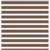 vidaXL Dubbele rolgordijn, bruin, 145x150 cm, stofbreedte 140,9 cm, polyester