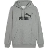 Puma Sportsweatshirt 'ESS No. 1' grijs gemêleerd / zwart