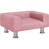 vidaXL Hondenmand 50x40x26,5 cm fluweel roze