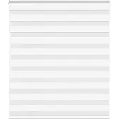 vidaXL Zebra rolgordijn 130x150 cm stofbreedte 125,9cm polyester wit
