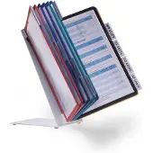 Durable Standaard voor bureaustandaard VARIO TABLE 10 - 5570 Rood, Geel, Groen, Blauw, Zwart DIN A4 Aantal meegeleverde displaypanels 10