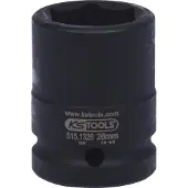 Ks Tools 515.1326, Impactkop, Zwart, 1 stuk, 3/4", Metrisch, 26 mm