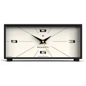 Newgate Thunderbird MAN/THUN201CK - Zwart & Creme - Mantelklok