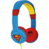 OTL TECHNOLOGIES DC Comics Superman Man of Steel, Kabel, 20 - 20000 Hz, Muziek, 88 g, Koptelefoon met microfoon, Blauw, Rood, Geel