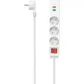 Hama Stekkerdoos 3-voudig met schakelaar - & 1x USB-A, 1x USB-C - 1,4mtr. - Wit