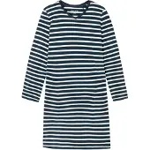 Schiesser Nachthemd 'Casual Essentials' donkerblauw / wit